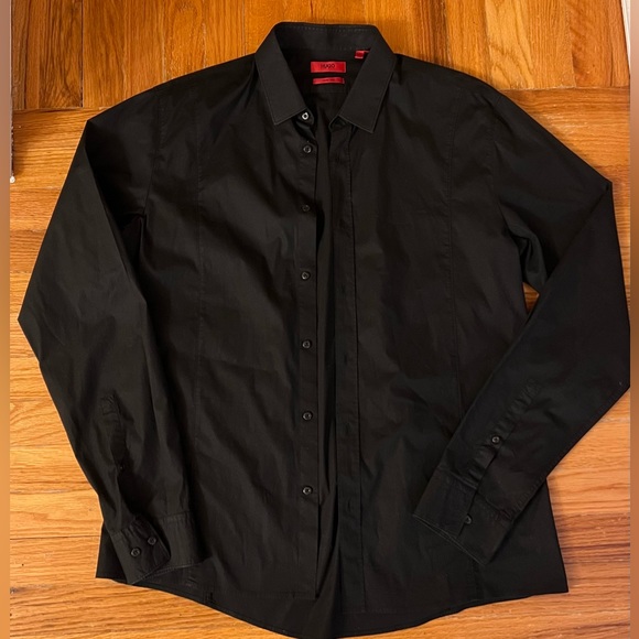 Hugo Boss Solid Slim Fit Dress Shirt - Picture 1 of 7